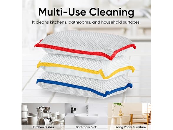 Microfiber Dish Sponges 18-Pack