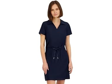 $14.99, Was $89, 83% Off! Spyder Womens Collared Stretch SS Knit Dress dealfomo