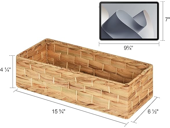 Set of 2 Wicker Storage Baskets