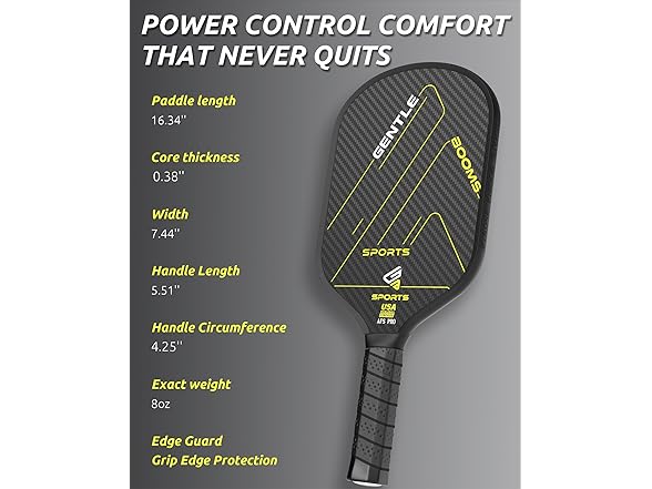 3K Raw T700 Carbon Fiber Pickleball Paddle