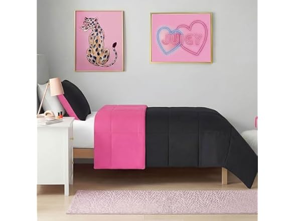 Juicy Couture Metallic Leopard Foil Print Area Rug