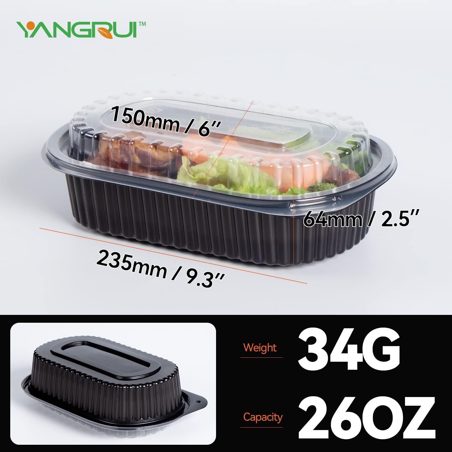 45 Pack Reusable To Go Food Containers - Gallery 8