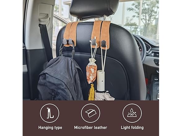 Damwot Car Seat Storage Hooks 2pc