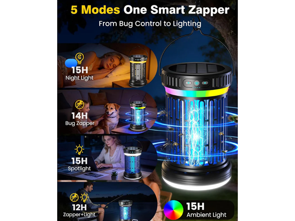 Solar Bug Zapper, 2 Pack