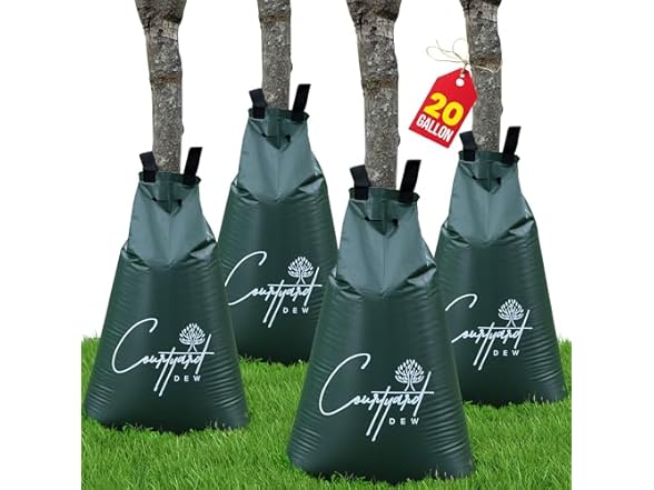 Tree Watering Bag Slow Release 4 Pack 20 Gallon