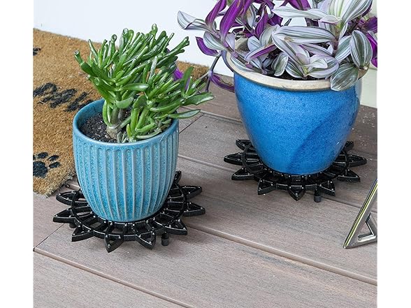 8" Flower Wrought Iron Trivet, Pack of 2