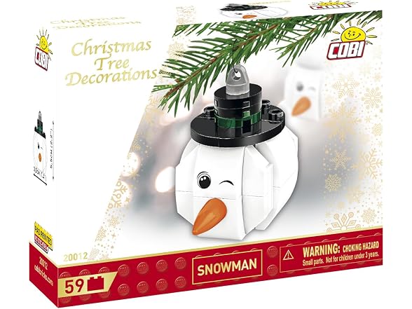 COBI Holiday Ornaments Building Set, 59 Pieces
