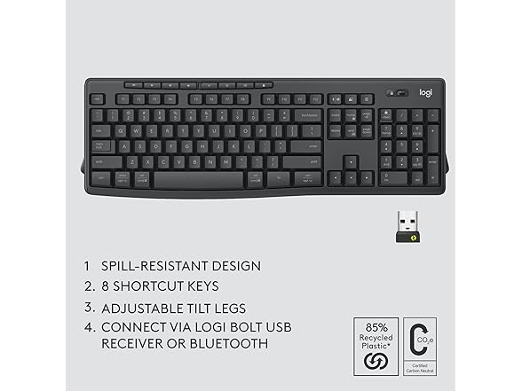 Logitech MK370 Wireless Keyboard and Mouse