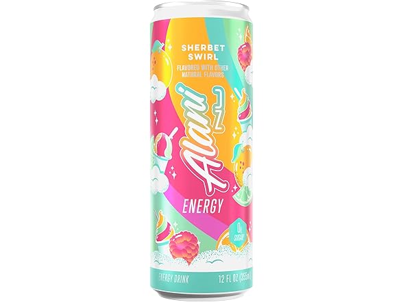 12PK Alani Nu SHERBET SWIRL Sugar Free