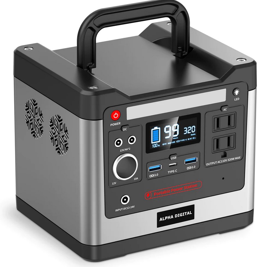 ALPHA DIGITAL 320W Outdoor Portable Power Station - Gallery 6