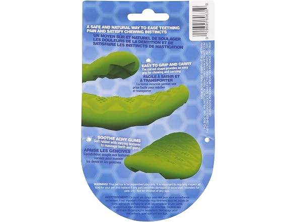 JW Prickl-ee Pear Puppy Teether Chew Toy