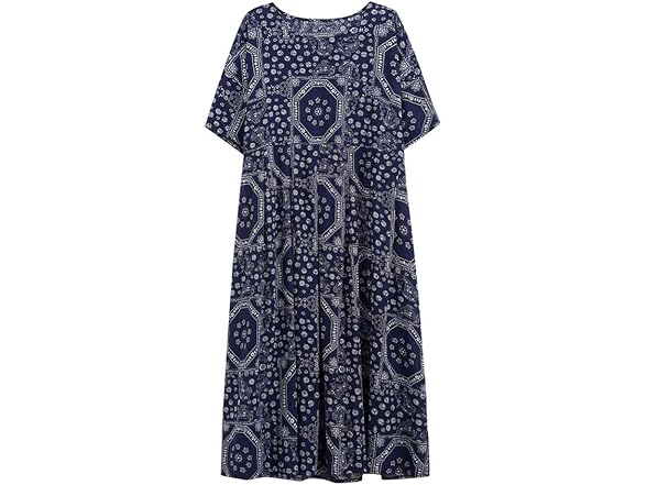 Versear Women (OS) Loose Cotton Linen Dress Dress
