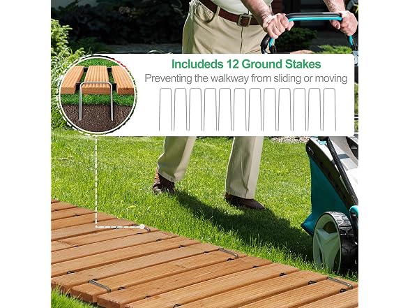 12' Roll-Out Cedar Garden Pathway