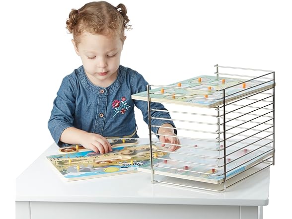 Melissa & Doug Puzzle Storage Rack