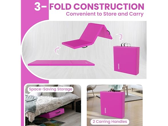 Fitvids Folding Exercise Gymnastics Mat