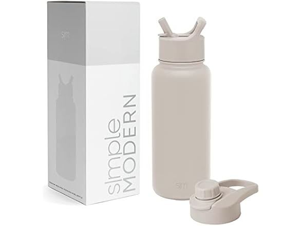 Simple Modern Water Bottle with Straw