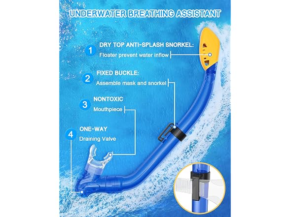 Gintenco Snorkeling Gear for Kids (XS)