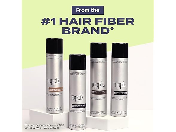 3PK Toppik Colored Hair Thickener, 5.1 oz