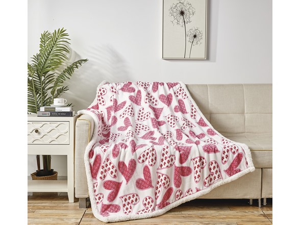 Noble House Scarlett Sherpa Throw