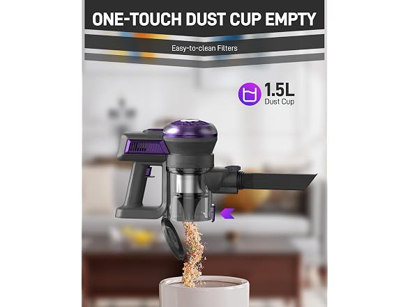 FUNCCUBE Cordless Vacuum Cleaner, Stick Vac