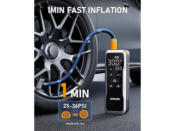 JUSUOX Tire Inflator Portable Air Compressor