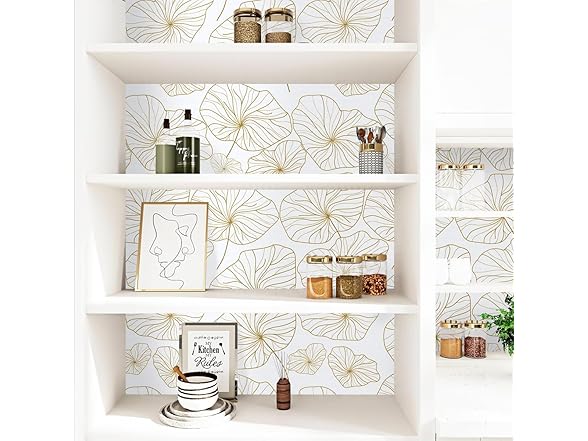 Nukofal Nukofal Gold Peel and Stick Wallpaper L