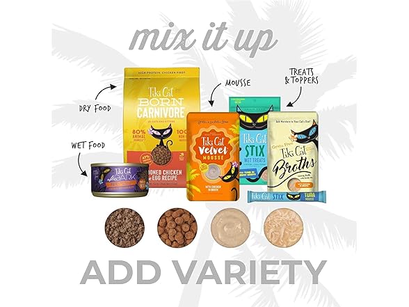 TIKI PETS Cat Born Carnivore Broths Chicken 1.3 oz