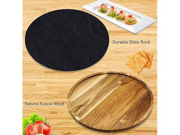 NutriChef JP Cons Catalog Master Rotating Lazy Susan Cheese Board