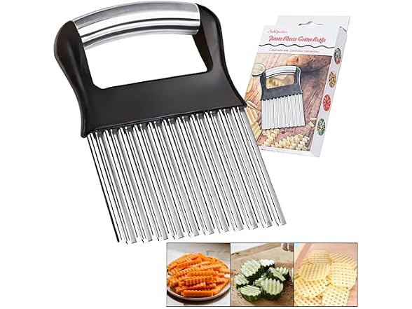 ZICXON Crinkle Cutter for Veggies