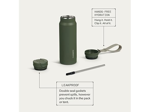 Dometic 34oz Insulated Sip Bottle Lichen