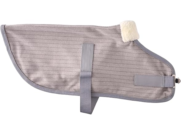 Pet Passion The Polar Fleece Coat,  Medium, Dove Gray