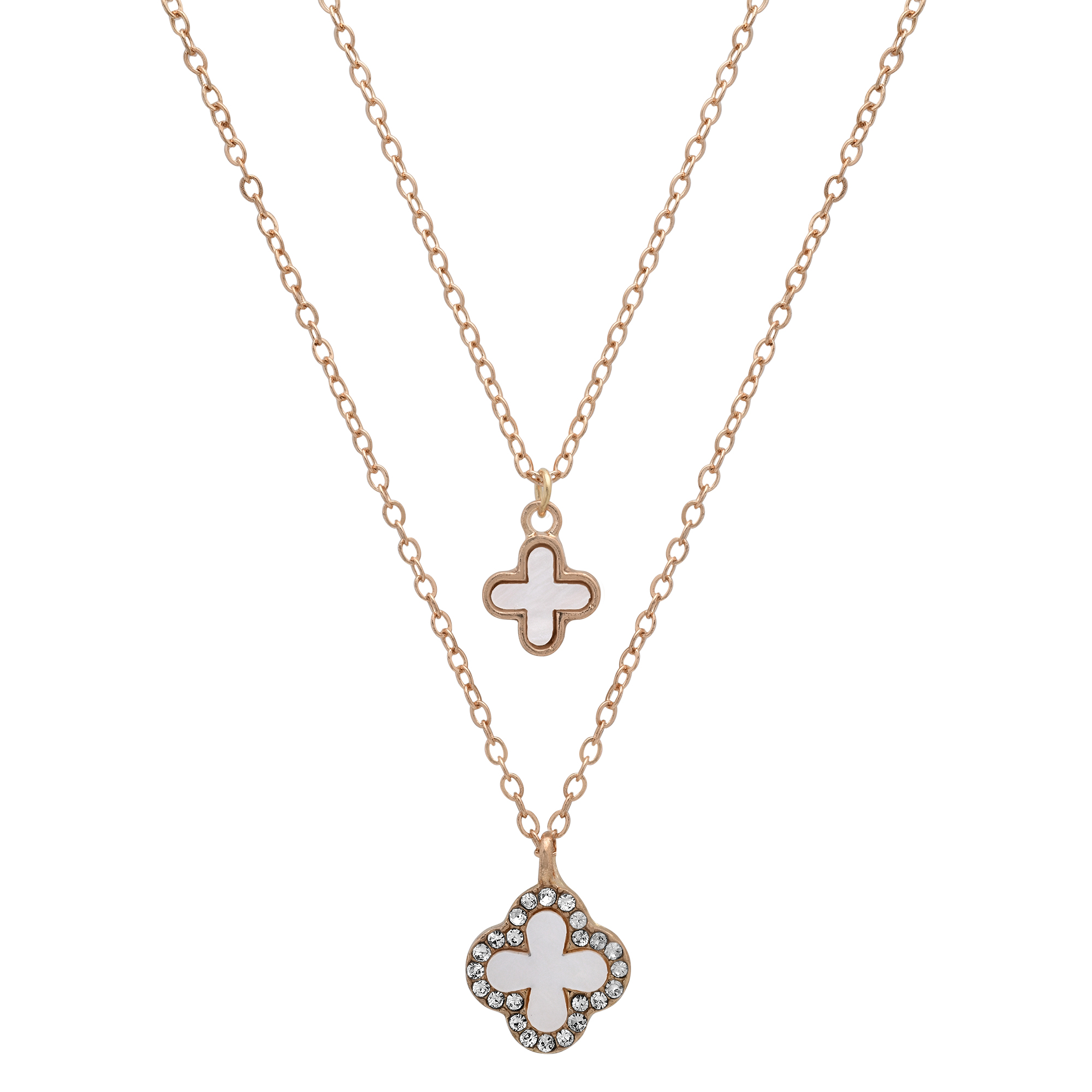 Mini Clover Charm Necklace - Gallery 5