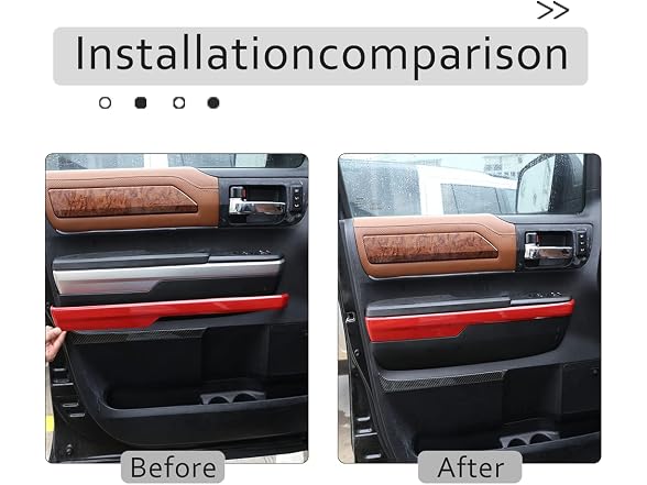TongSheng Car ABS Red Inner Door Accessories