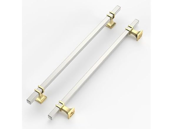 Cabinet Pulls Brushed Nickel and Gold