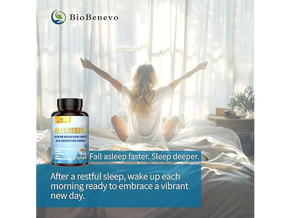 BioBenevo 5-in-1 Magnesium Supplement