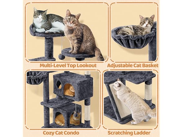 Topeakmart 57 inches Multi-Level Cat Tree Cat