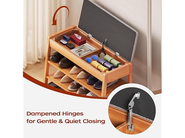 PARTPHONER Shoe Rack Bench with Storage
