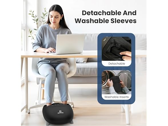 Shiatsu Foot Massager With Heat - Black