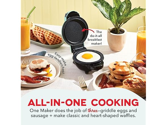 DASH Multi-Plate Mini Maker with Removable Plates