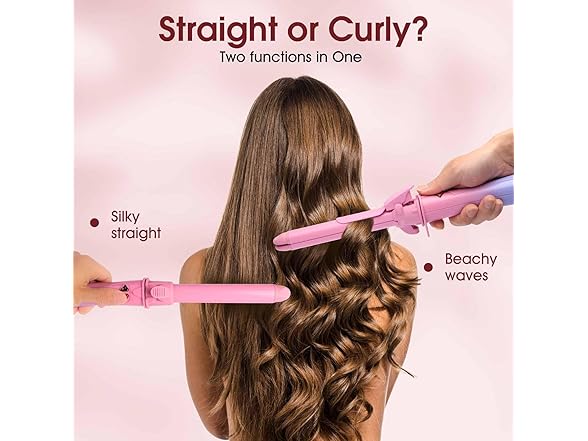 oleydb Automatic 2 in 1 Curler & Straightener
