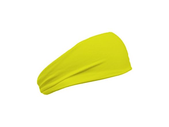3" Yellow Neon Workout Headband