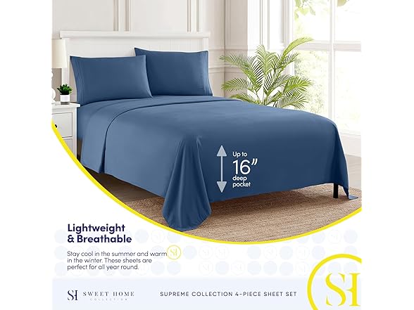 Sweet Home Collection Twin XL Sheets