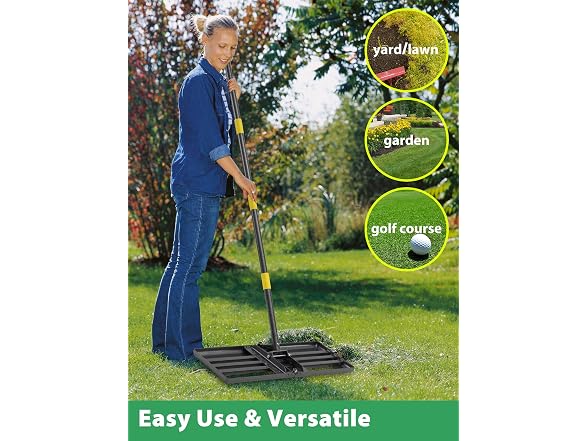 Feblomst Heavy Duty Lawn Leveling Rake 30"x10"