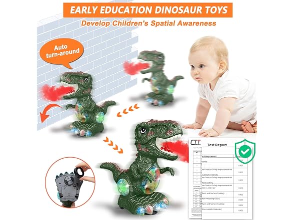 GDBAQAN Moving Dinosaur Toy