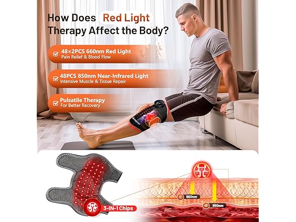 Red Light Therapy Knee Brace