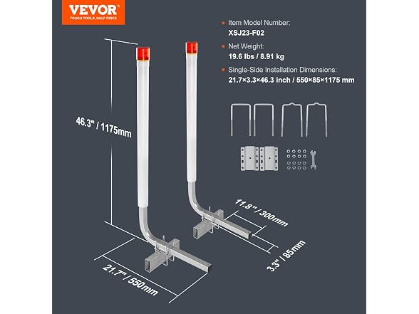 VEVOR Boat Trailer Guide - 46" w/ LED