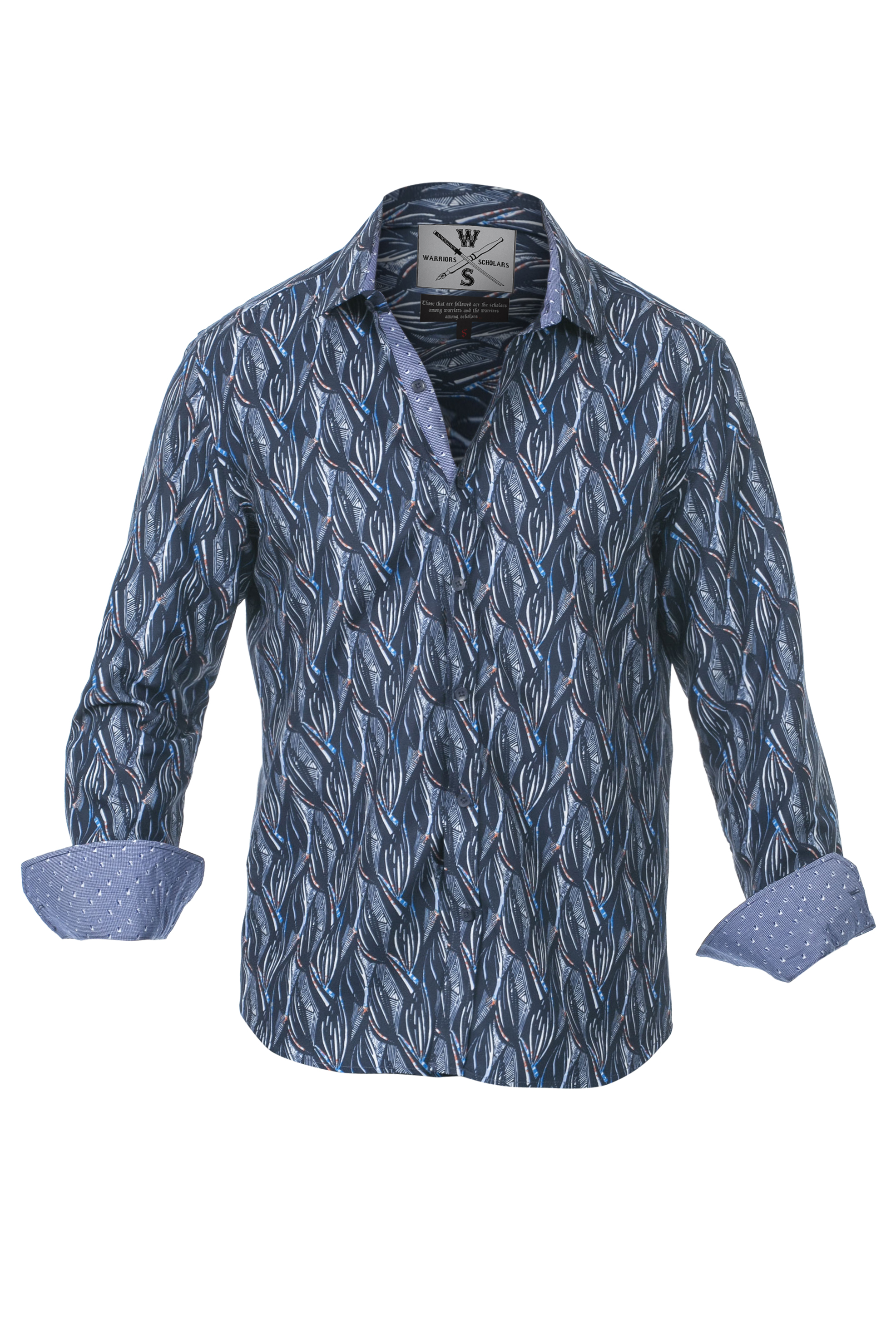 Warriors & Scholars Men's Magnum Button Down Shirt - Gallery 2
