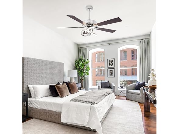 Parrot Uncle 52 Inch Chandelier Ceiling Fan