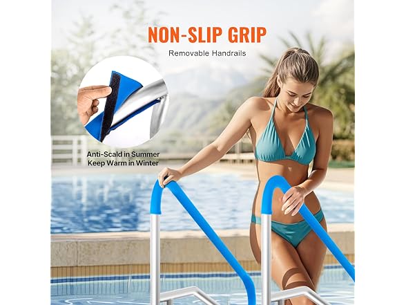 Pool Handrail, 2 PCS 55 x 32 inch