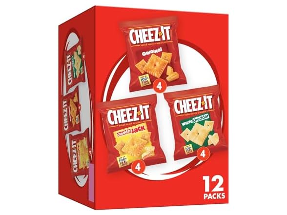 12PK Cheez-It Cheese Crackers, Variety